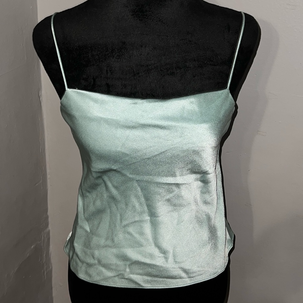 Breeze colored casual shirt. Alice + Olivia.